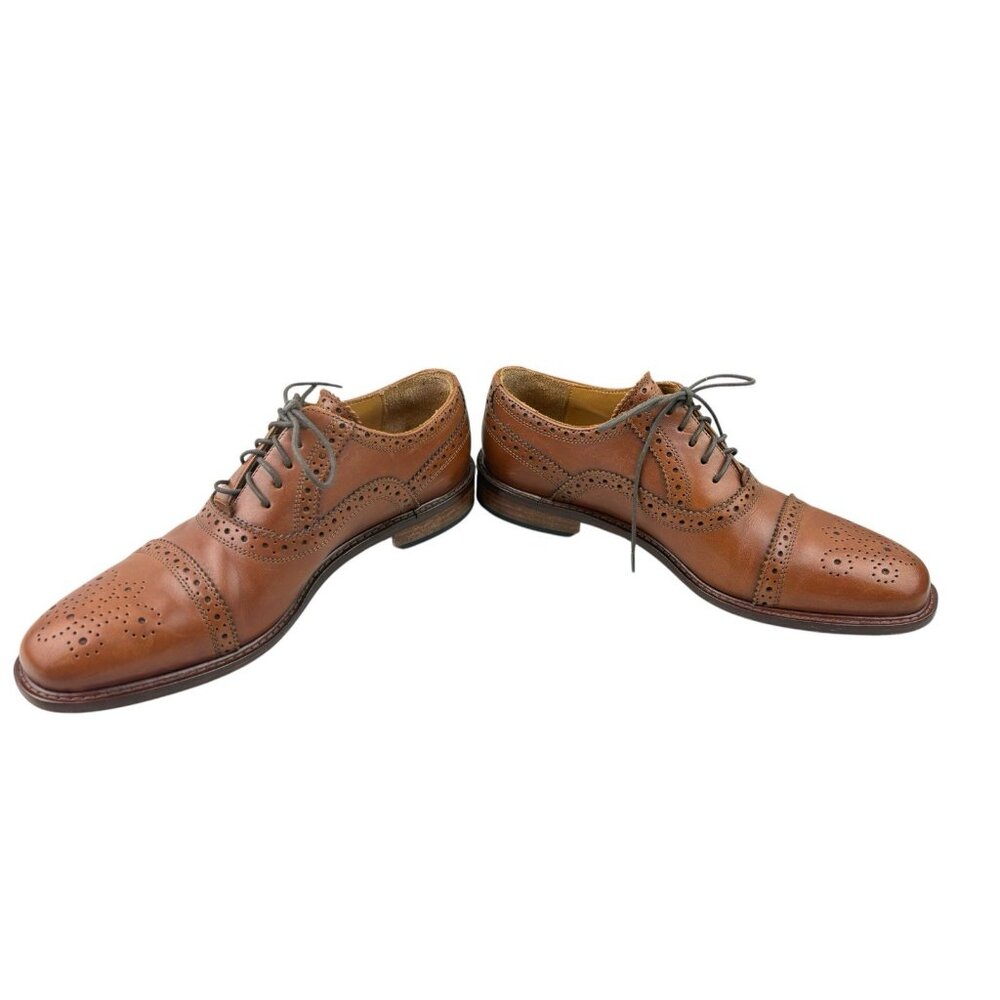 Broletto Baroque Mens Shoes 7.5 Brown Italian Leather Oxford Dress Quiet Luxury - Picture 8 of 12